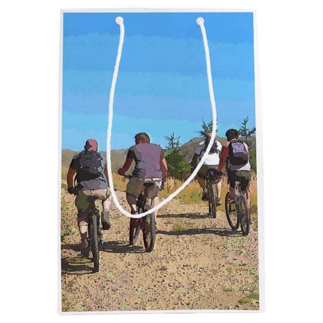 SACOLA PARA PRESENTES MÉDIA MONTANHA BIKING (Frente)