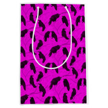 Moonlit Crows Spooky Compartilha Gótico de Snack E