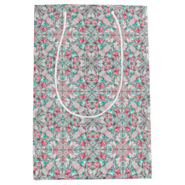 Sacola Para Presentes Média Mosaico de Renda Celestial