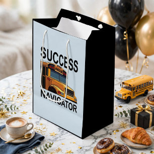 Sacola Para Presentes Média Motorista de Ônibus Escolar Success Navigator