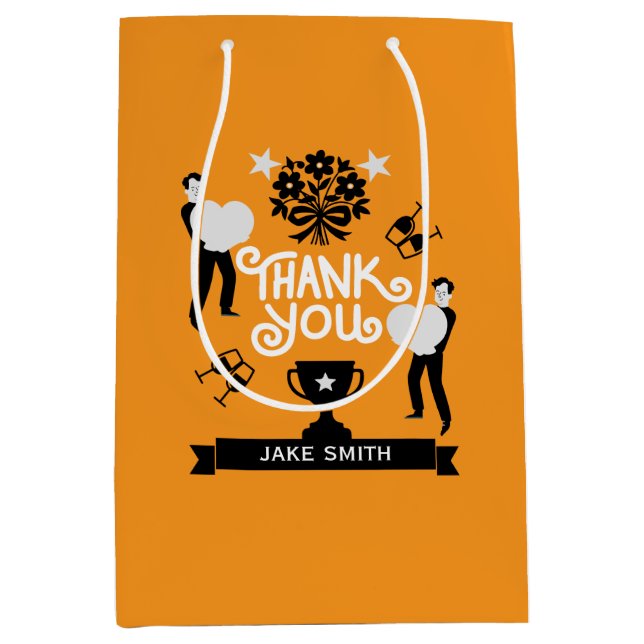 Sacola Para Presentes Média Muito Obrigado (Frente)