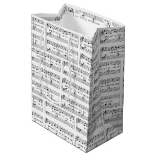 Sacola Para Presentes Média Música de Aniversário Feliz