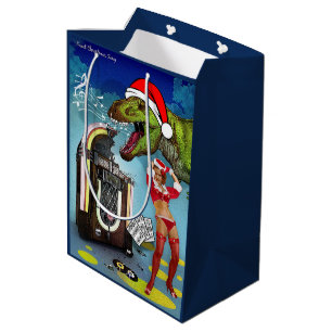 Sacola Para Presentes Média Música de Natal doce