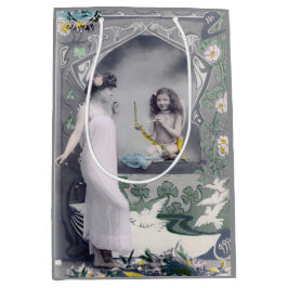 Sacola Para Presentes Média namorados Art Nouveau 1904