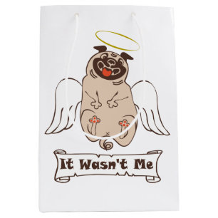 Sacola Para Presentes Média Não foi uma citação engraçada do meu anjo