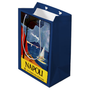 Sacola Para Presentes Média Napoli Nápoles - Itália Sacos-presentes de Viagens
