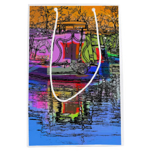 SACOLA PARA PRESENTES MÉDIA NARROWBOATS