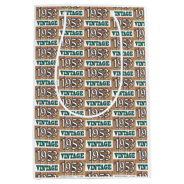 Sacola Para Presentes Média Nascer em 1953, meio saco de presentes (Frente)