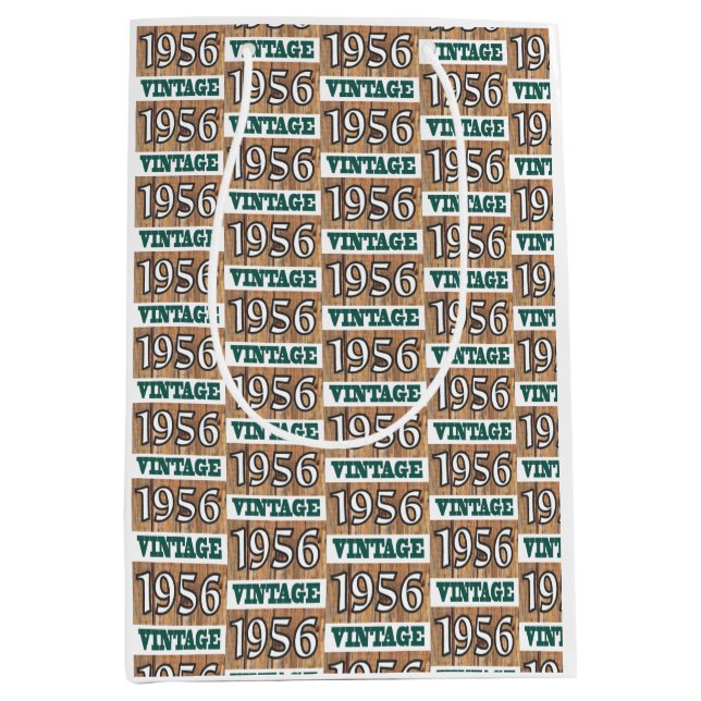 Sacola Para Presentes Média Nascer em 1956, meio saco de presentes (Frente)