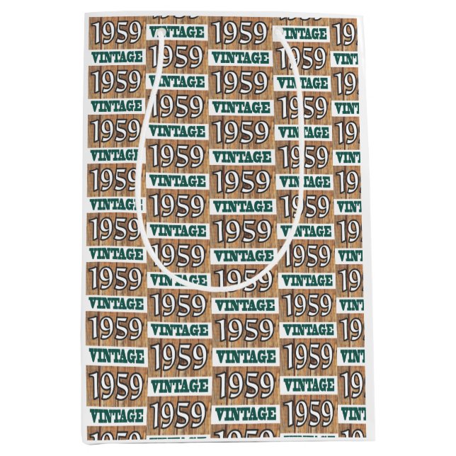 Sacola Para Presentes Média Nascer em 1959 (Frente)