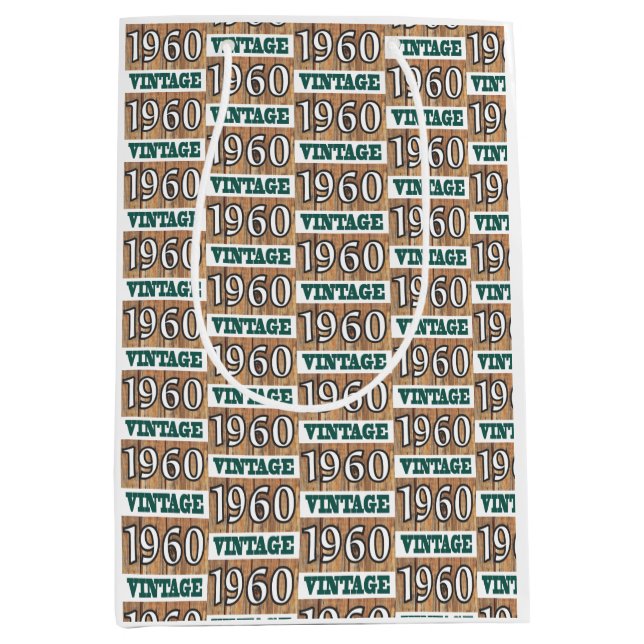 Sacola Para Presentes Média Nascer em 1960, meio saco de presentes (Frente)