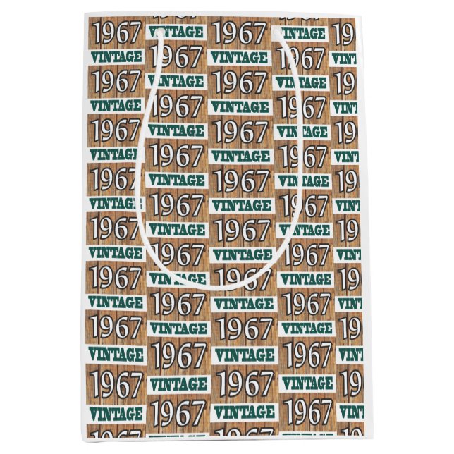 Sacola Para Presentes Média Nascer em 1967 (Frente)