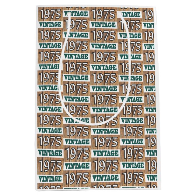 Sacola Para Presentes Média Nascer em 1975 (Frente)