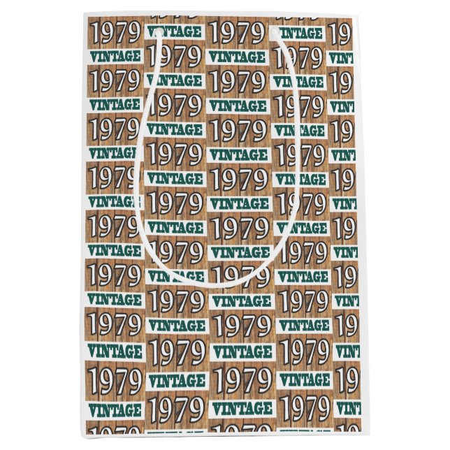 Sacola Para Presentes Média Nascer em 1979 (Frente)