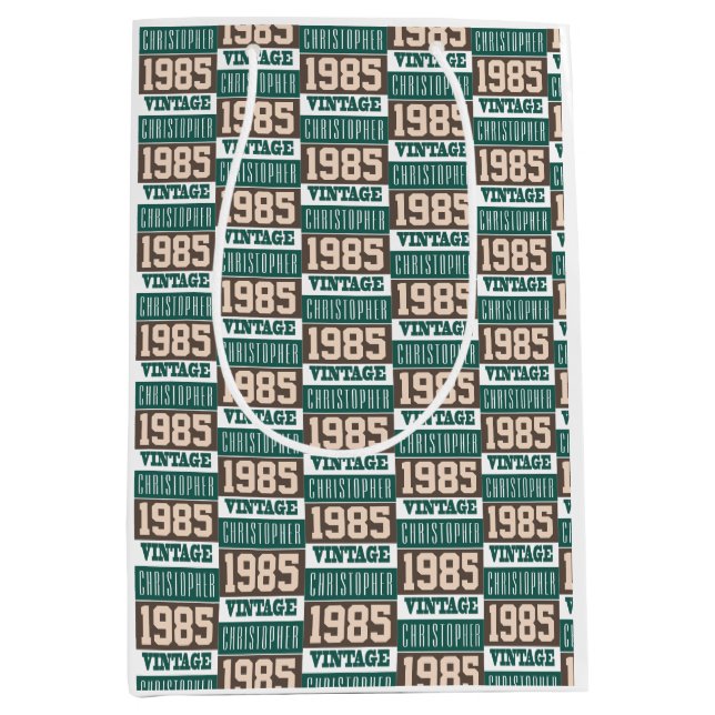 Sacola Para Presentes Média Nascer em 1985 (Frente)