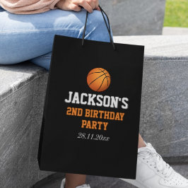 Sacola Para Presentes Média Nascer Para O Aniversário de criança De Basquete D