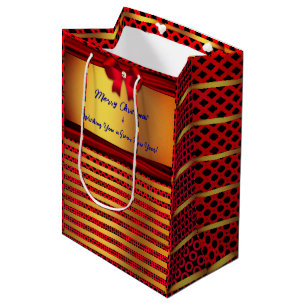 Sacola Para Presentes Média Natal - Ano Novo