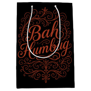 Sacola Para Presentes Média Natal Bah Humbug