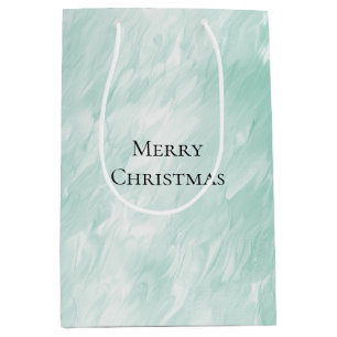 Sacola Para Presentes Média Natal da Casa Branca Chic