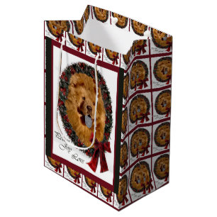 Sacola Para Presentes Média Natal da comida de comida
