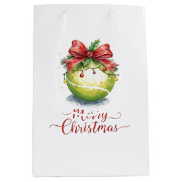 Sacola Para Presentes Média Natal de Bola de Tênis