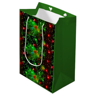 Sacola Para Presentes Média Natal de Fogos de Artifício