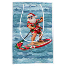 Natal de Pé na Prancha Tropical Havaiano