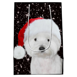 Sacola Para Presentes Média Natal de Westie