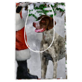 Sacola Para Presentes Média Natal do Ponteiro de Curta-Metragem Alemão