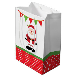 Sacola Para Presentes Média Natal Papai Noel