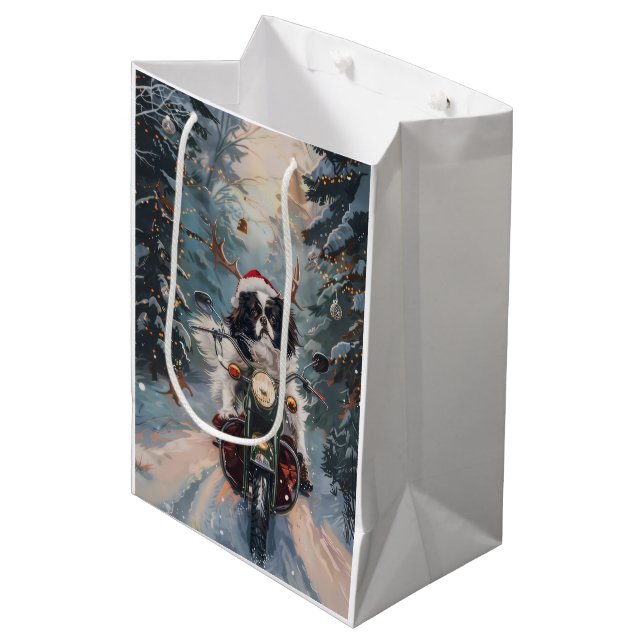 Sacola Para Presentes Média Natal para Motocicleta japonês (Frente inclinada)