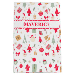 Sacola Para Presentes Média Natal Que Divertido Primeiro Aniversário