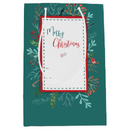 Sacola Para Presentes Média Natal Russo Natural