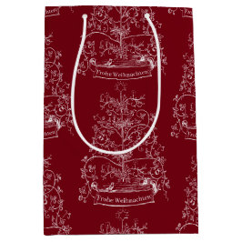 Sacola Para Presentes Média Natal Tradicional do Velho Mundo