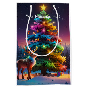 Sacola Para Presentes Média Natal Winter Wonderland Holiday Season
