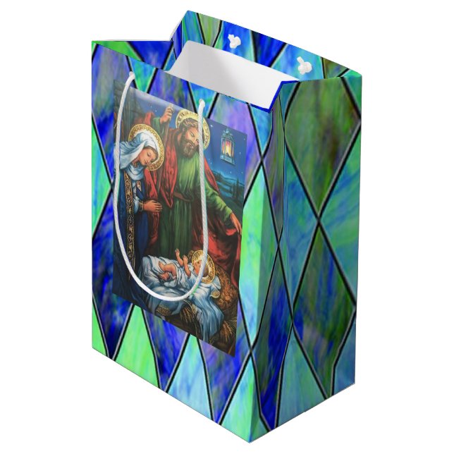 Sacola Para Presentes Média Natividade (Verso inclinado)