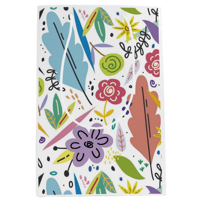 Sacola Para Presentes Média Natural Design - Natur (Frente)