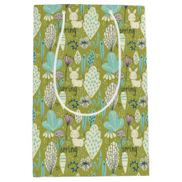 Sacola Para Presentes Média Natureza do Coelho primavera