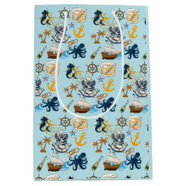 Sacola Para Presentes Média Nautical Bachelor Party