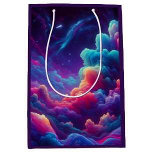 Sacola Para Presentes Média Neon Cloud Bag