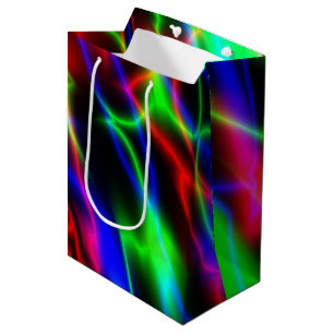 Sacola Para Presentes Média Neon Night