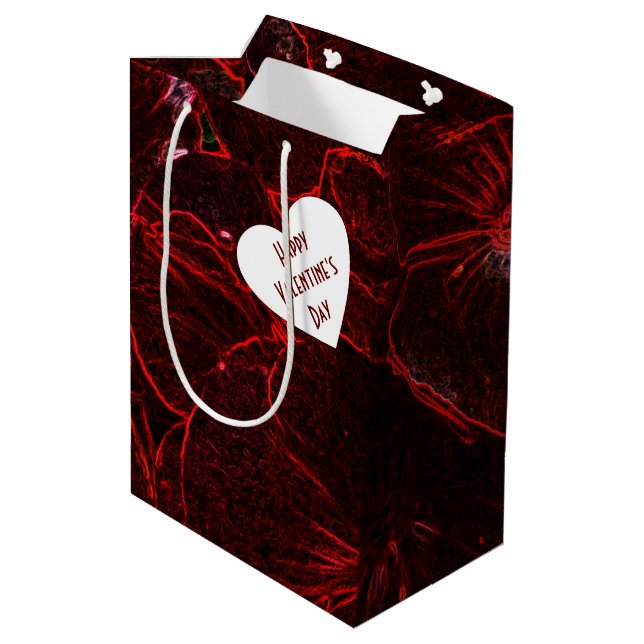 Sacola Para Presentes Média Neon Red Violas Medium Gift Bag (Verso inclinado)
