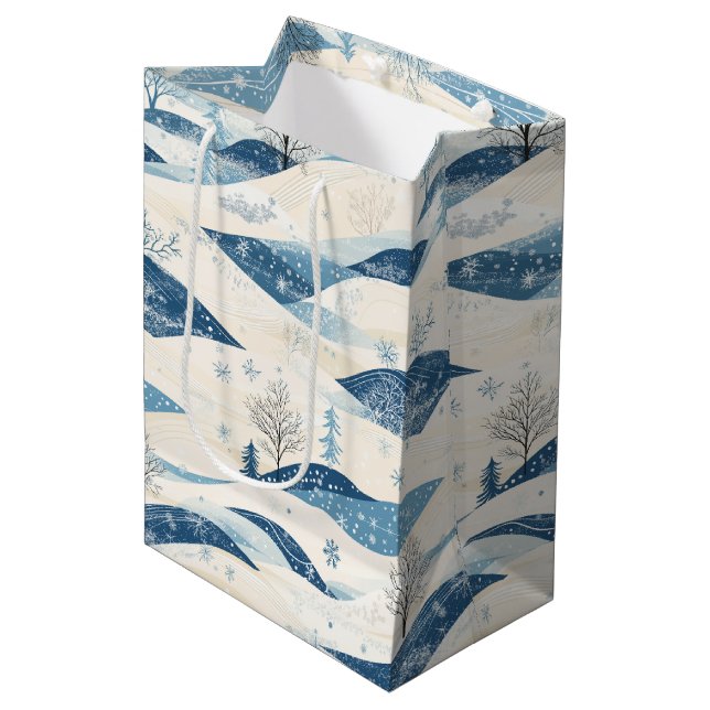 Sacola Para Presentes Média Noelivio – Künstlerische Weihnachtswelten (27/68) (Frente inclinada)