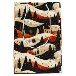 Sacola Para Presentes Média Noir Noël - House