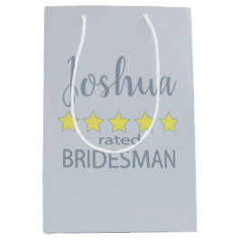 Sacola Para Presentes Média Noiva & Corte de Honra 5 Estrelas Bridesman