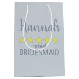 Sacola Para Presentes Média Noiva & Corte de Honra 5 Estrelas Damas de Honra