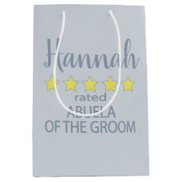 Sacola Para Presentes Média Noiva & Cortejo 5 Estrelas Avó do Noivo