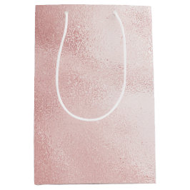 Sacola Para Presentes Média Noiva Glam Rosa Bege Casamento