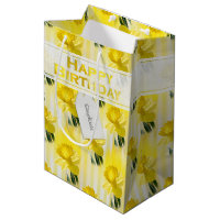 Nome "Parabéns" Fotografia de Daffodils Amarelos