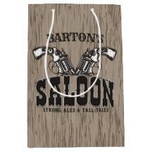 Nome personalizado Wild West Gun Revolver Saloon